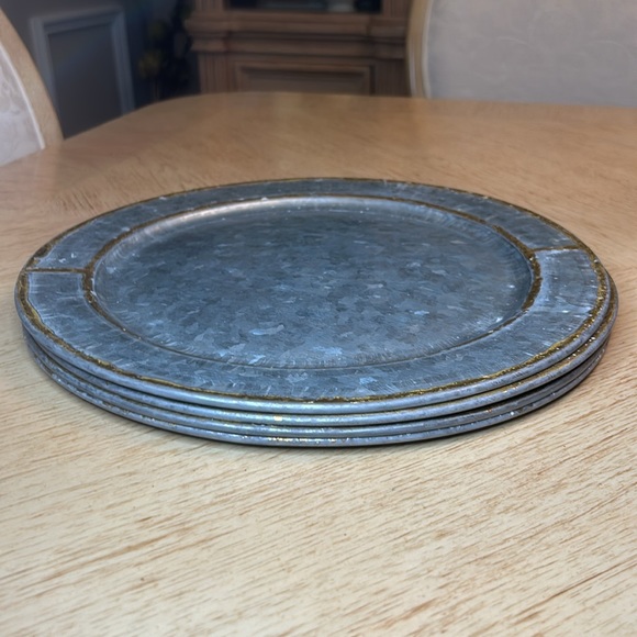 Hearth & Hand with Magnolia - Galvanized Charger with Gold Welding (4) - Picture 8 of 8